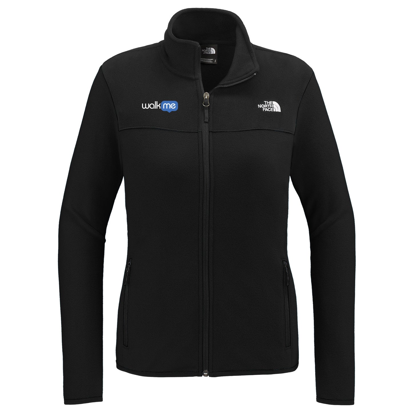 Ladies' NorthFace Black Glacier Fleece Full Zip-Up