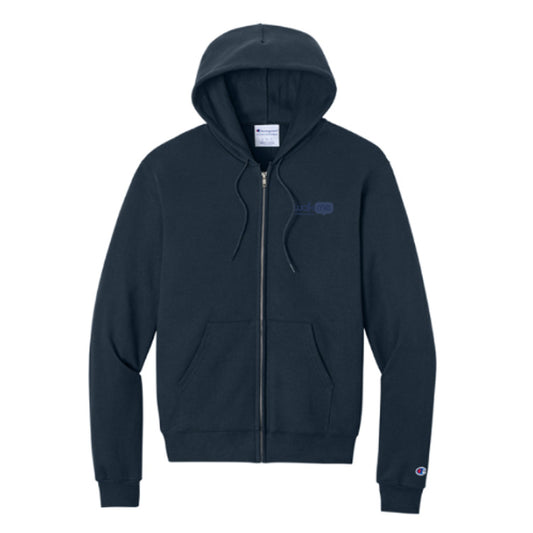 Champion Powerblend Full-Zip Hoodie - Navy